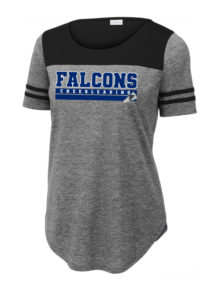 2023 Sharon Springs Cheer Ladies PosiCharge ® Tri-Blend Tee