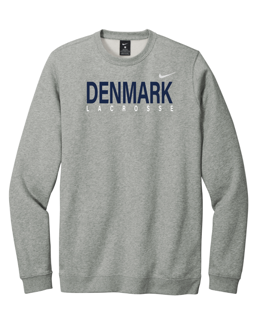 2026-27 Denmark Lax Nike Club Fleece Crew Grey