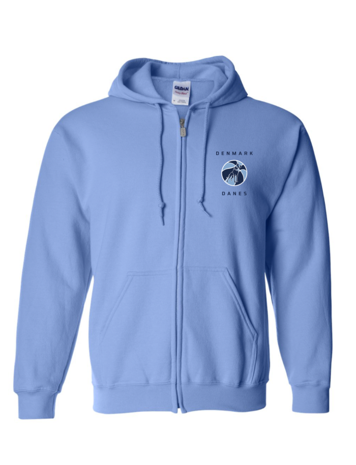2024 Danes Girl's Danes Ball Logo Heavy Blend™ Fullzip Hoodie