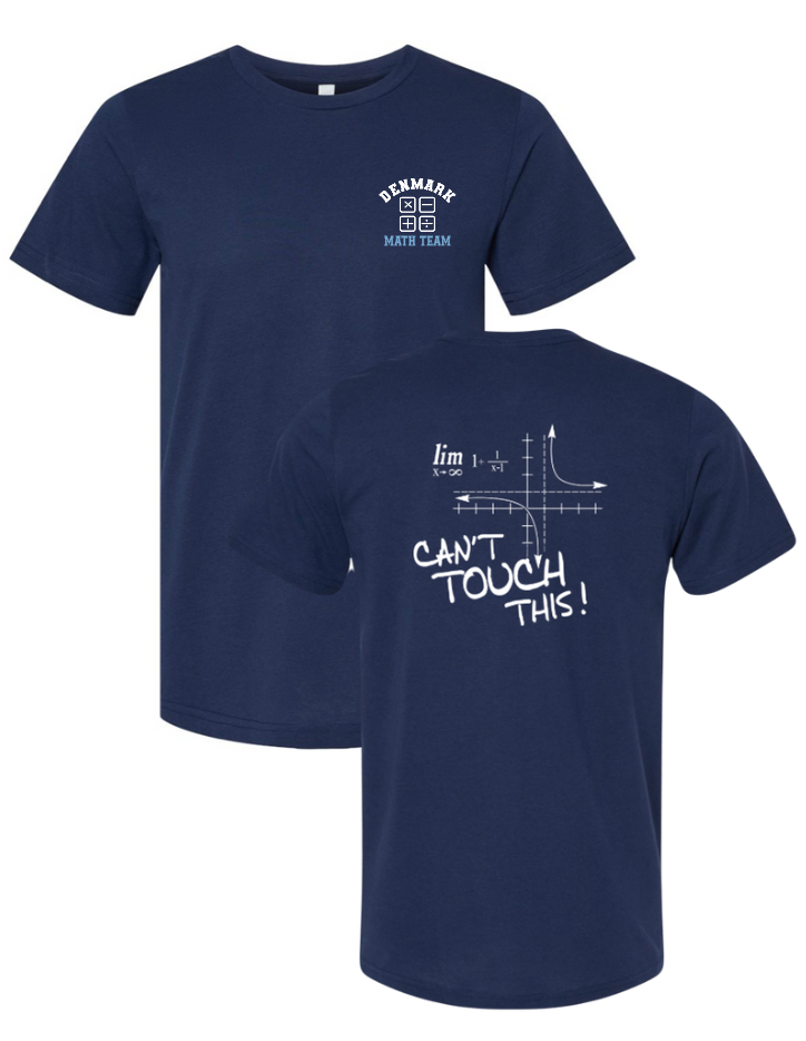 Danes Math Club Team Logo BELLA + CANVAS Tee Navy