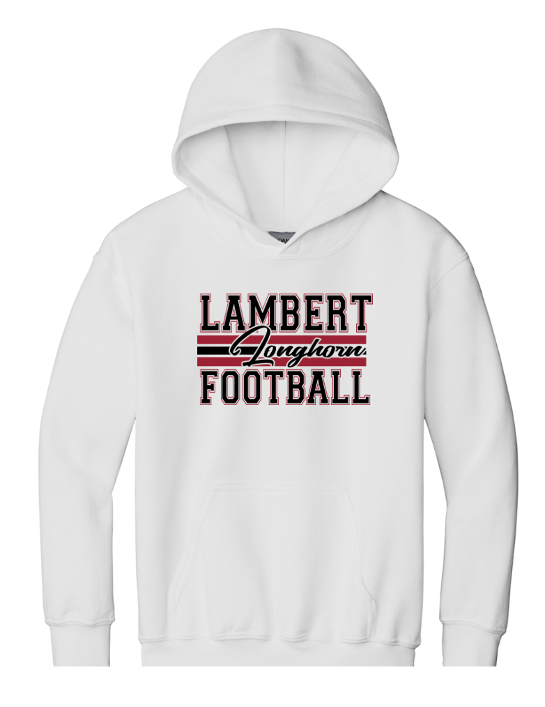 '26 Lambert Football Gildan Heavy YOUTH Hoodie Sweatshirt