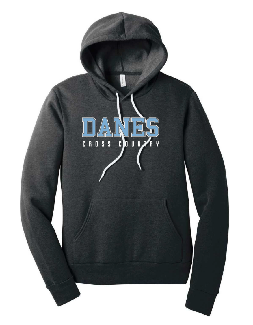 26' Danes XC Player Bella-Canvas Sponge Fleece Hoodie / Dark Gray