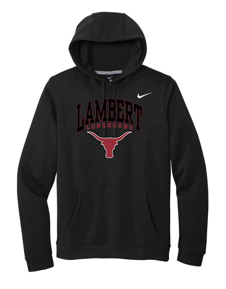 '26 Lambert Football Nike Club Black Sweatshirt