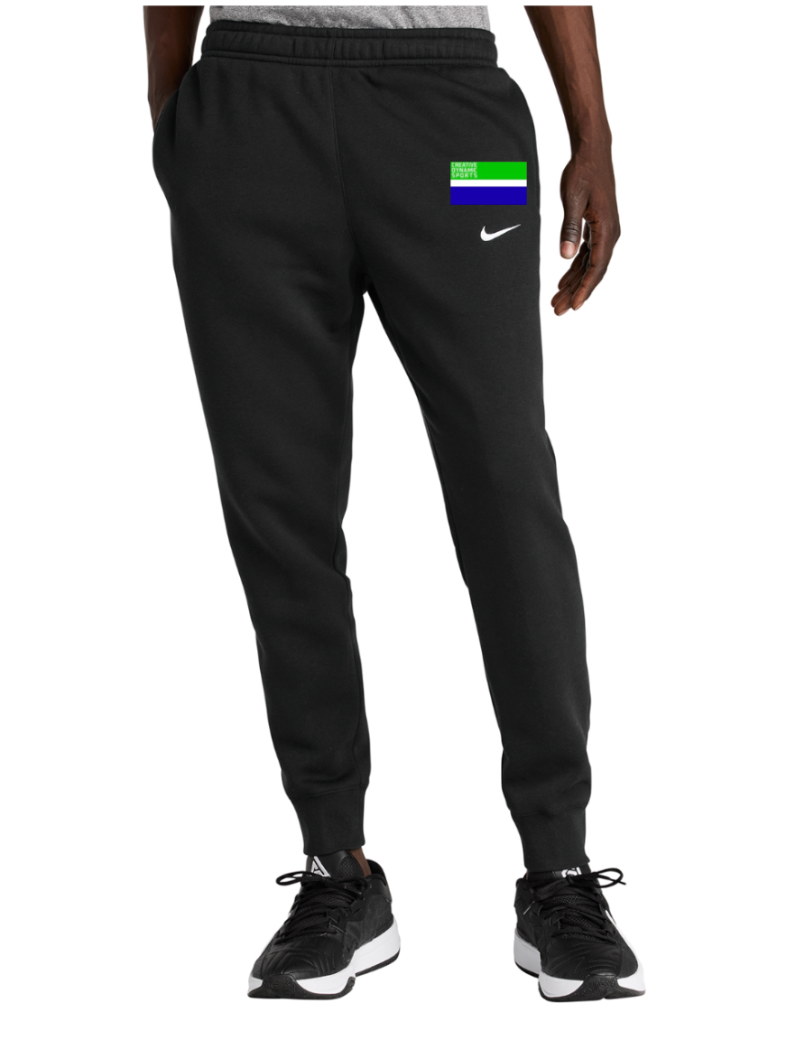 CDS Nike Club Fleece Jogger with 10-years Badge Logo Black