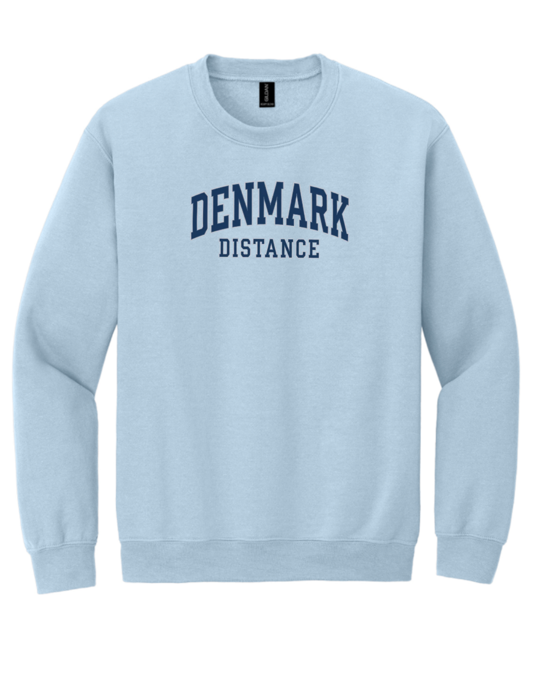 2026 Danes XC "Denmark Distance" Gildan Crewneck - Lt.Blue