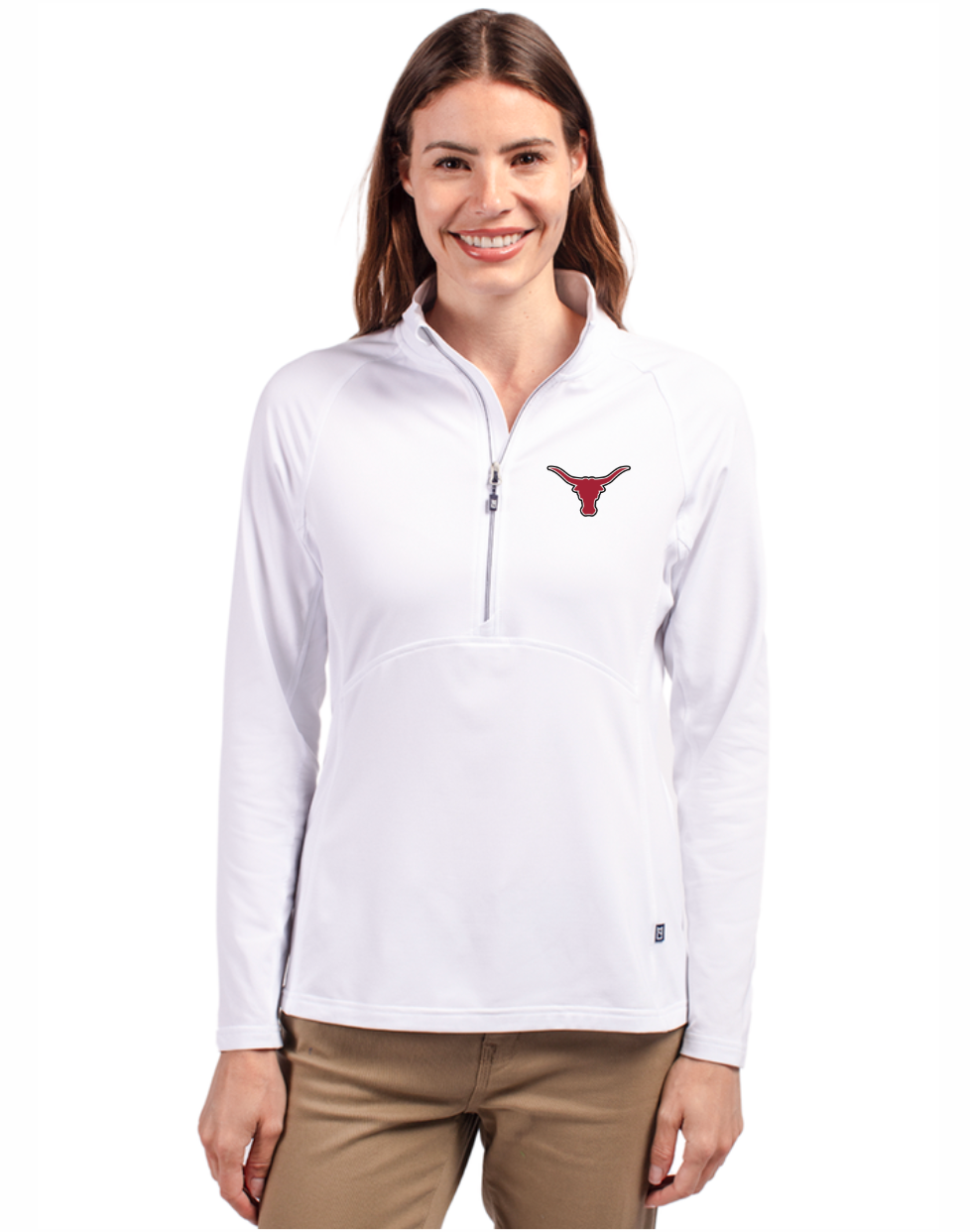 '26 Lambert Football Cutter & Buck Soft Knit Stretch Women's Half Zip