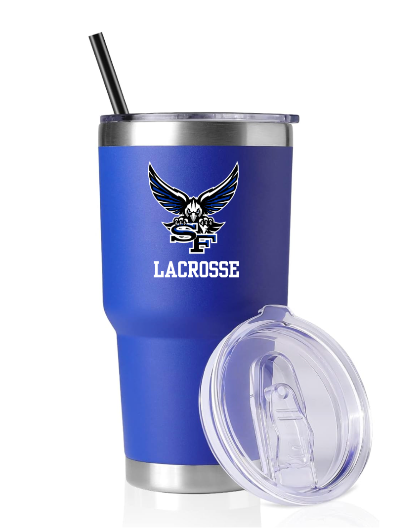 2026-27 South Lax 30oz Tumbler with Lid and Straw, Stainless Steel Tumblers