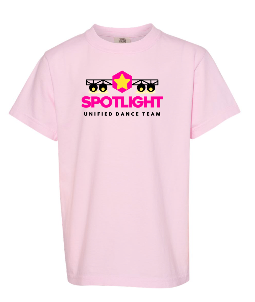 Spotlight Dance Team YOUTH Garment-Dyed Heavyweight T-Shirt - Blossom