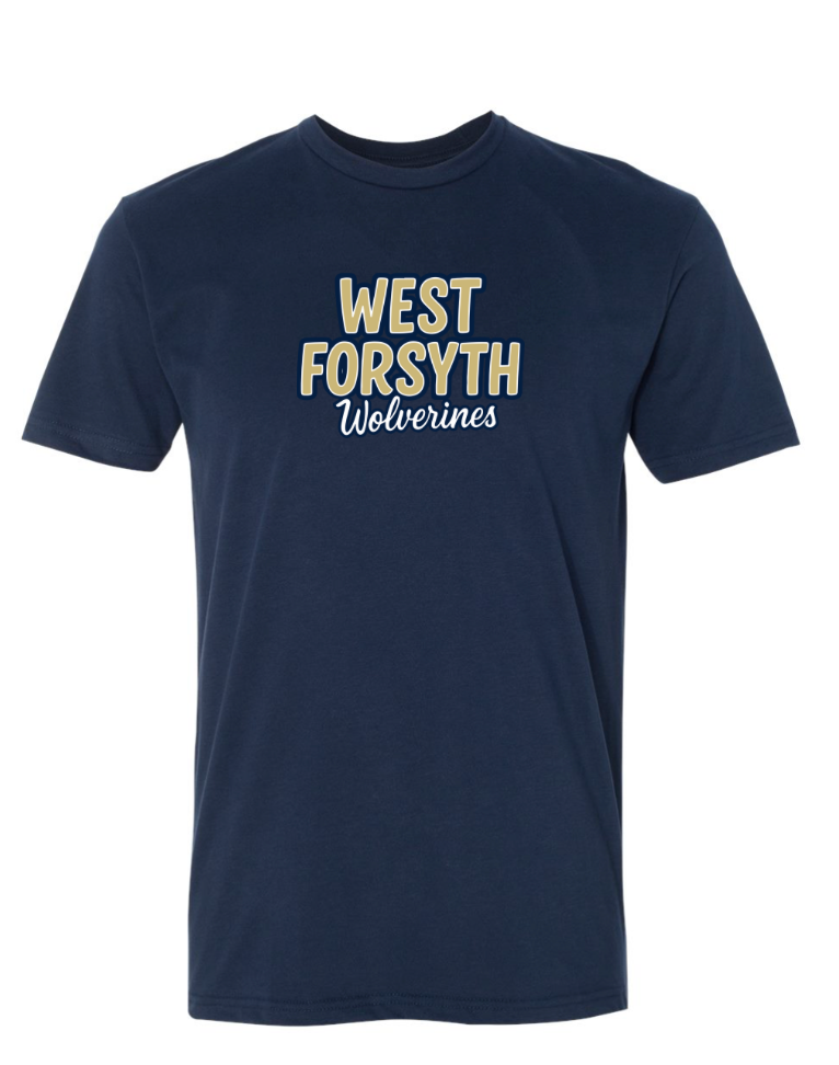 West Forsyth Dance Team Next Level Sueded Tee Navy Collection