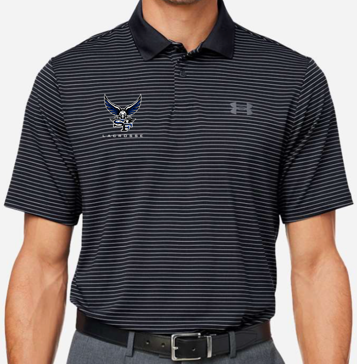 2025-26 South Lax Under Armour Men's Striped Perf Polo