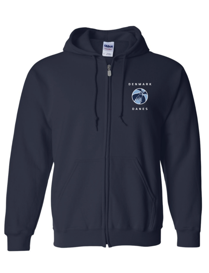 2024 Danes Girl's Danes Ball Logo Heavy Blend™ Fullzip Hoodie