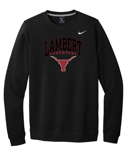 '26 Lambert Football Nike Club Black Sweatshirt