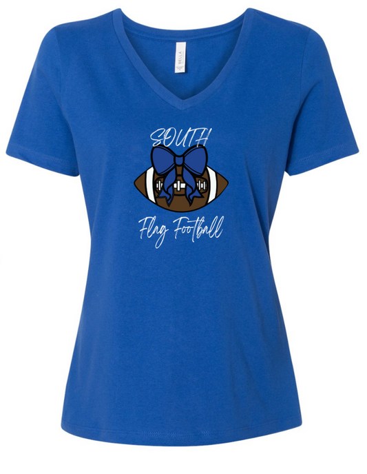 2025 SOUTH Flag Football District ® Ladies V-Neck