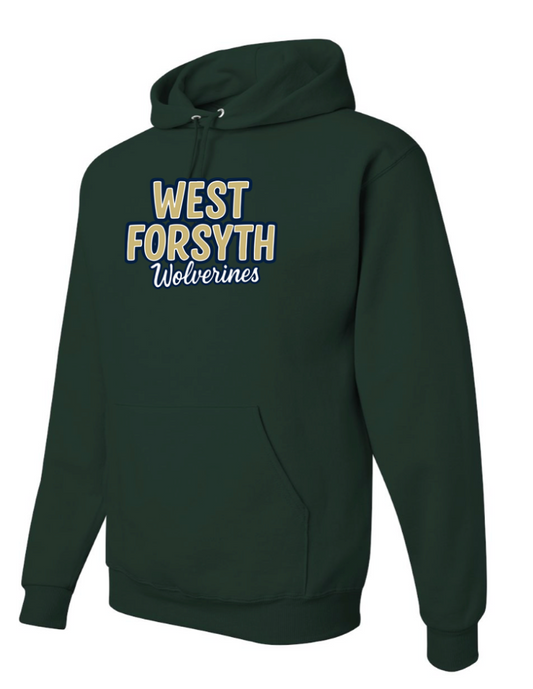 West Forsyth Dance Team Vintage Green Jerzees Unisex NuBlend® Hooded