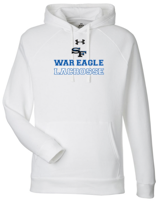2025-26 South Lax Under Armour Fleece Hoodie White