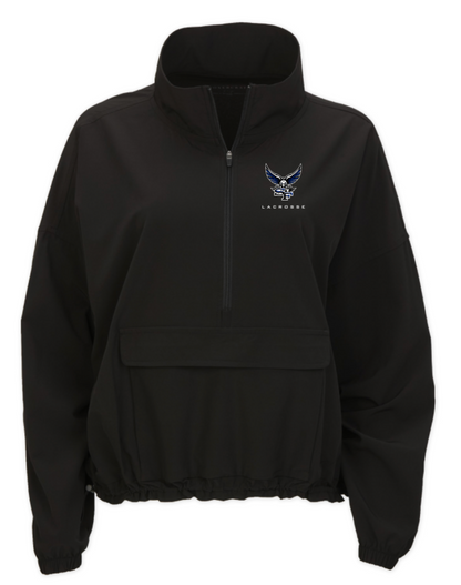 2025-26 South Lax Ladies Stretch Woven Quarter-Zip / Black