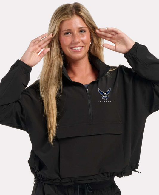 2025-26 South Lax Ladies Stretch Woven Quarter-Zip / Black