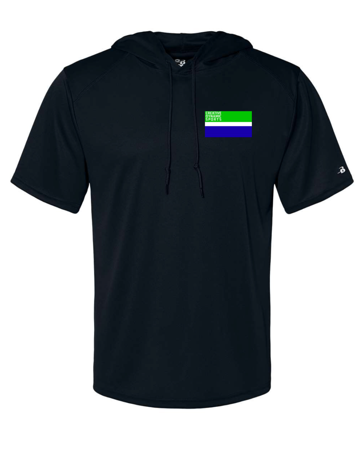 CDS Badger B-Core Hooded T-Shirt with 10-years Badge Logo