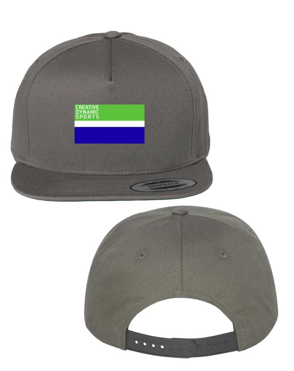 CDS Five-Panel Cotton Twill Snapback Cap with 10-years Badge Logo