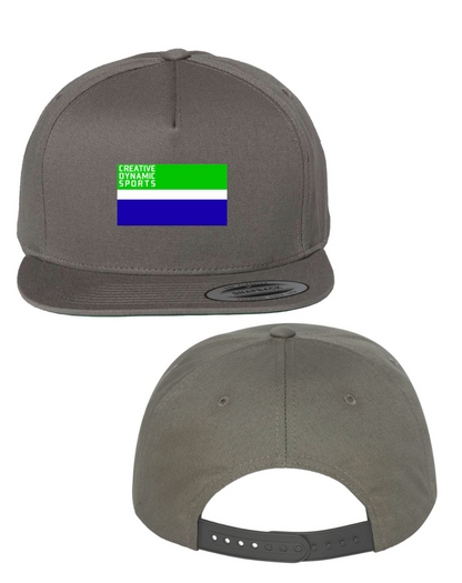 CDS Five-Panel Cotton Twill Snapback Cap with 10-years Badge Logo