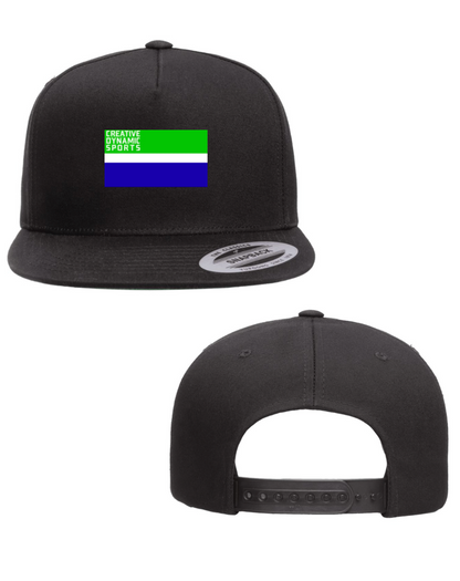 CDS Five-Panel Cotton Twill Snapback Cap with 10-years Badge Logo