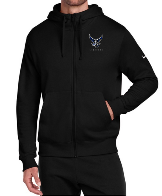 2026-27 South Lax Nike Club Fleece Full-Zip Hoodie / Black