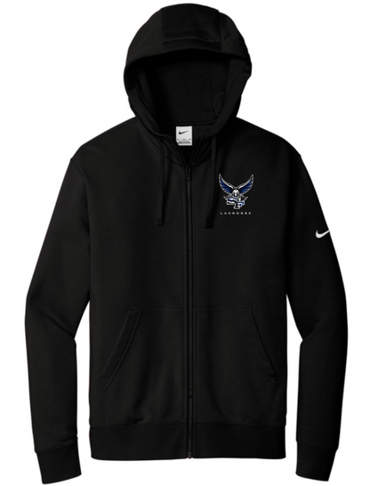 2026-27 South Lax Nike Club Fleece Full-Zip Hoodie / Black