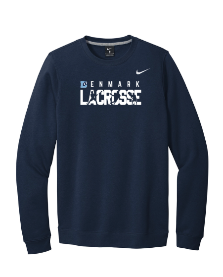 2026-27 Denmark Lax Nike Club Fleece Crew Navy