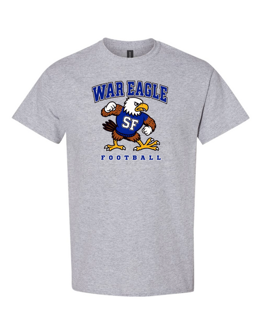 SF War Eagle Football Victor T-shirt - Grey