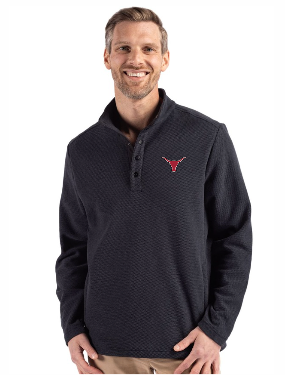 '26 Lambert Football Cutter & Buck Mens Hybrid Snap Placket Pullover