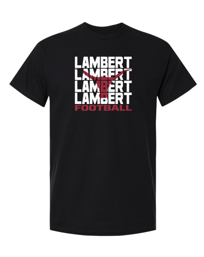 '26 Lambert Football Comfort Color Repeated Logo Garment-Dyed Shirt