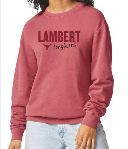 '26 Lambert Football Comfort Colors® Lightweight Crewneck Sweatshirt