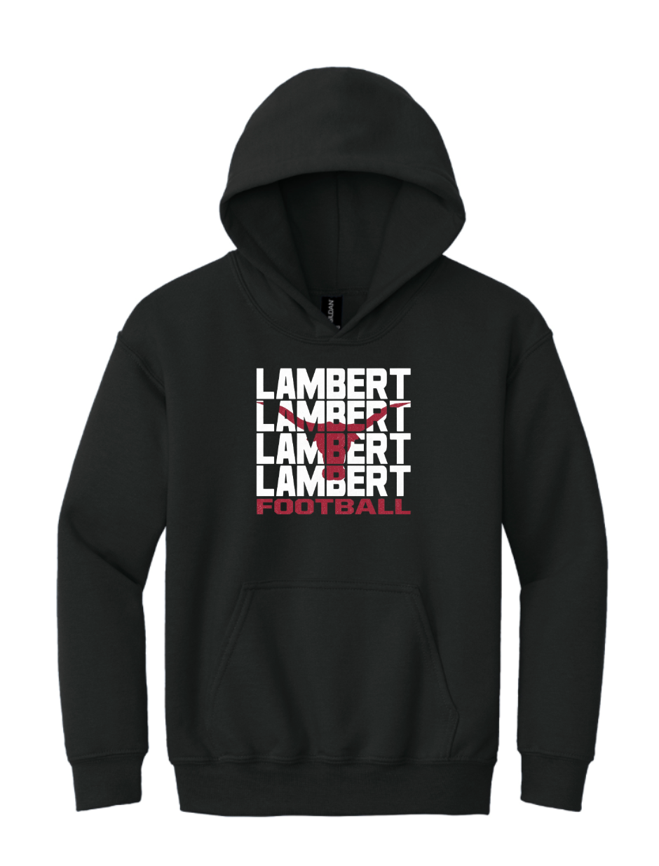 '26 Lambert Football YOUTH Gildan Heavy Hoodie