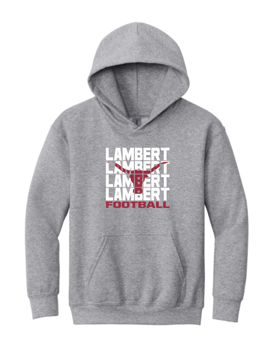 '26 Lambert Football YOUTH Gildan Heavy Hoodie