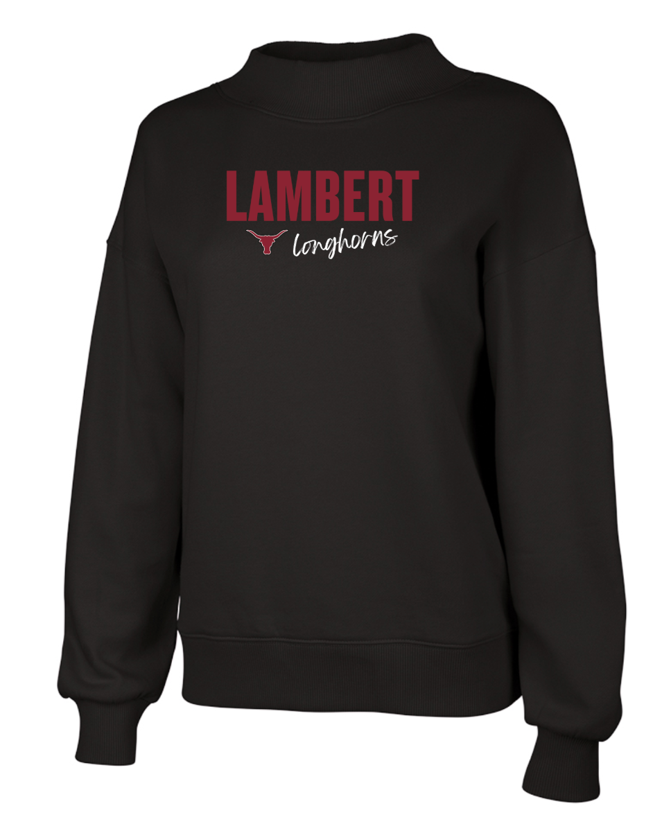 '26 Lambert Football Women's Willow Mock-neck Sweatshirt