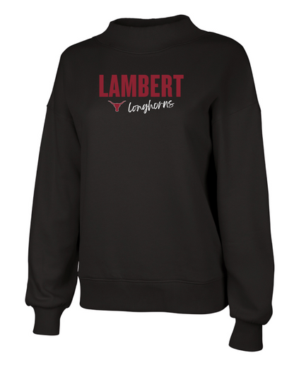 '26 Lambert Football Women's Willow Mock-neck Sweatshirt