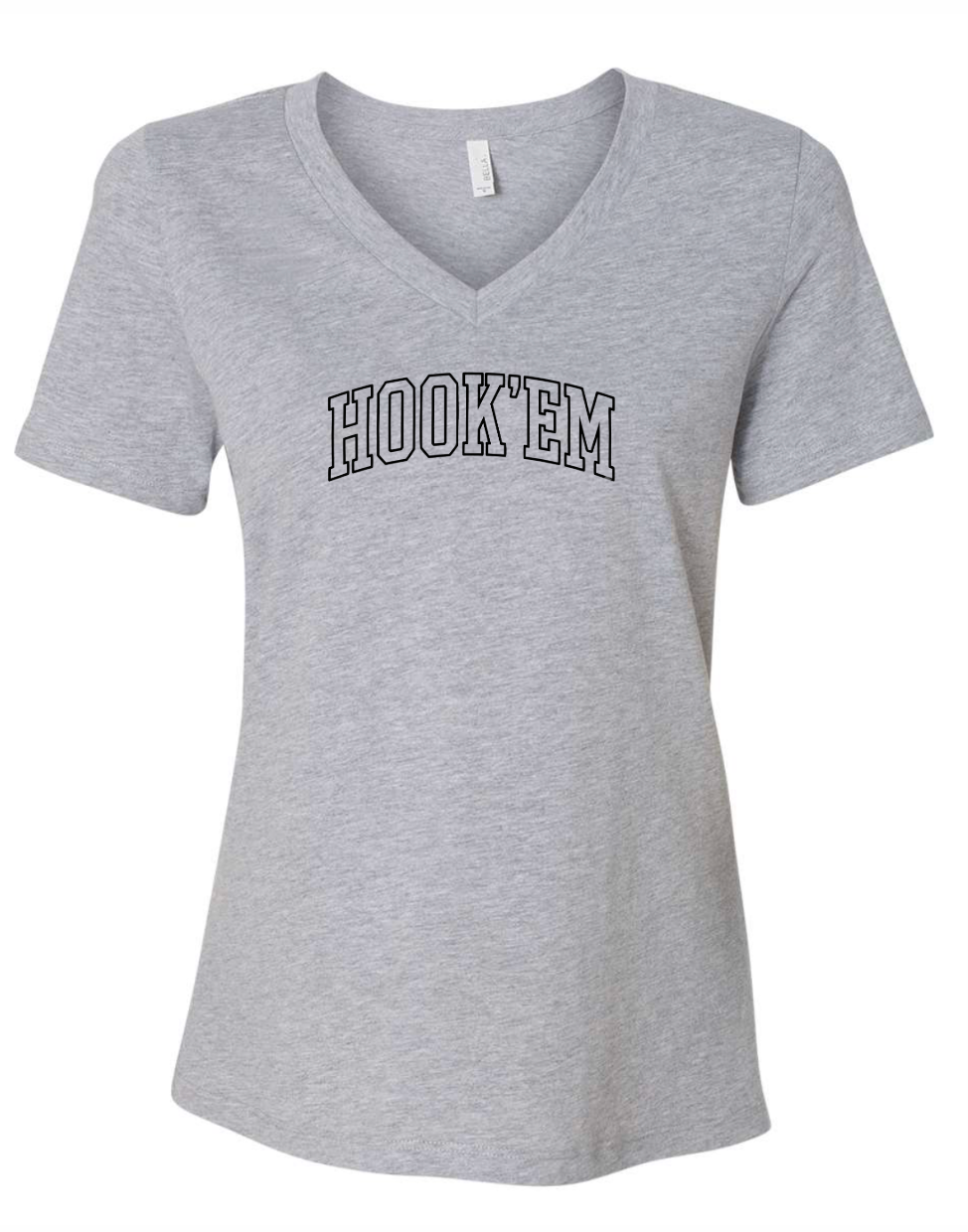 '26 Lambert Football Women’s Tri® V-Neck Tee HOOK'EM