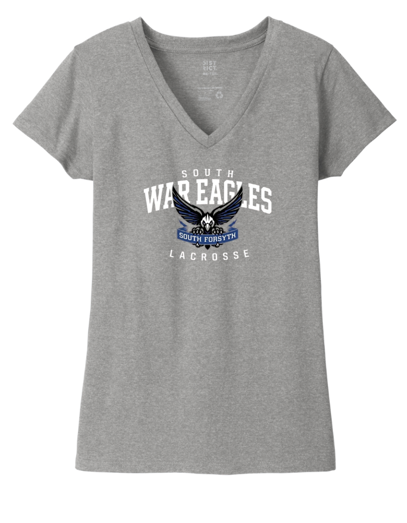 2026-27 South Lax District ® Women’s V-Neck / Gray