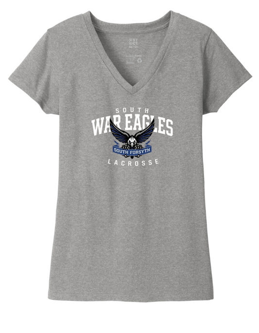 2026-27 South Lax District ® Women’s V-Neck / Gray