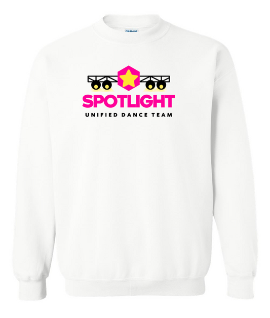 Spotlight Dance Team Unisex Crewneck Sweatshirt - White