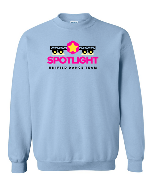 Spotlight Dance Team Unisex Crewneck Sweatshirt - Light Blue