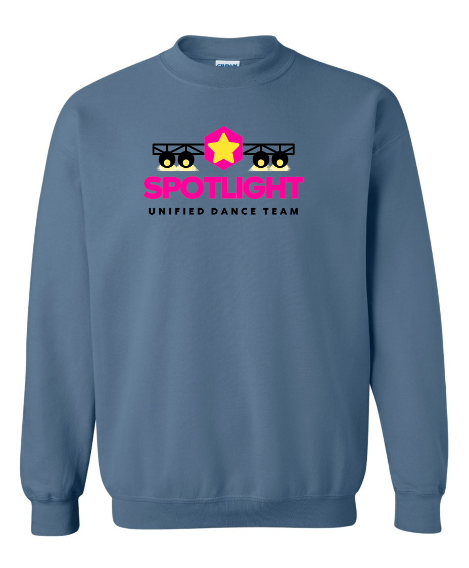 Spotlight Dance Team Unisex Crewneck Sweatshirt - Indigo Blue