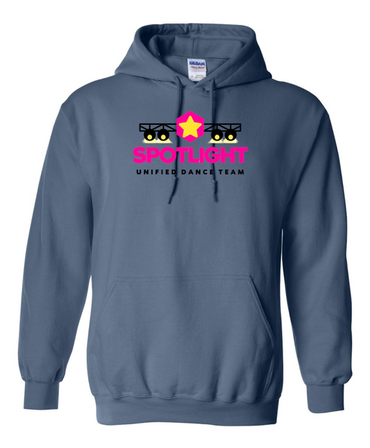 Spotlight Dance Team Unisex Hoodie Sweatshirt - Indigo Blue