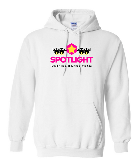Spotlight Dance Team Unisex Hoodie Sweatshirt - White