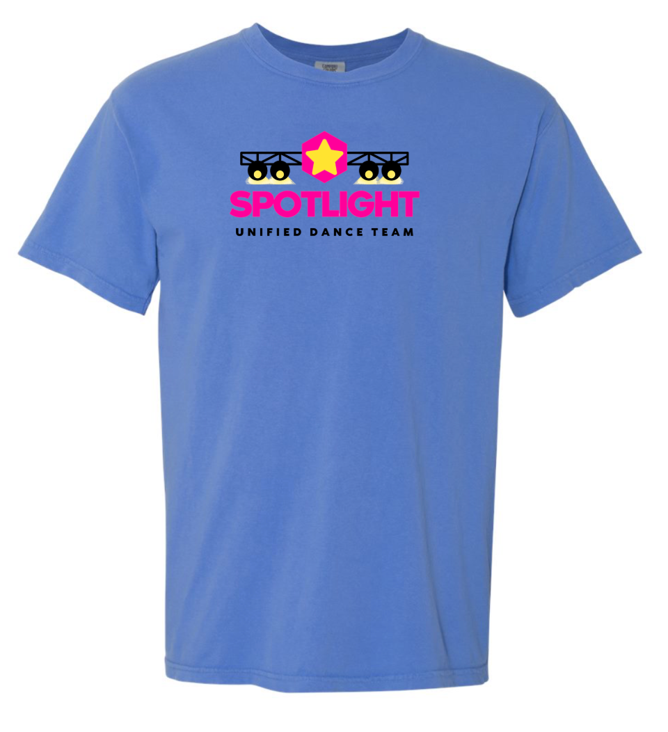 Spotlight Dance Team Comfort Colors® Heavyweight Tee - Mystic Blue