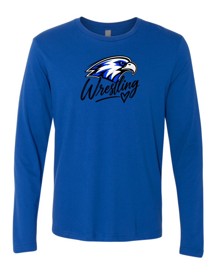 26-27 SF Wrestling Next-Level Unisex Cotton Long Sleeve Tee / Eagle Wrestling Emblem