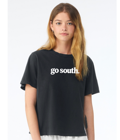 2026 SF Basketball BELLA+CANVAS Women’s Heavyweight Garment-Dyed Vintage Black Tee