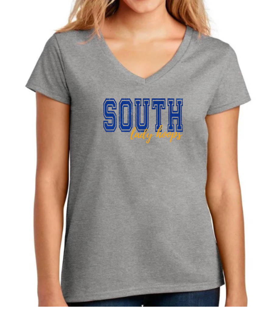 2026 SF Basketball BELLA+CANVAS® Women’s Relaxed  V-Neck Tee