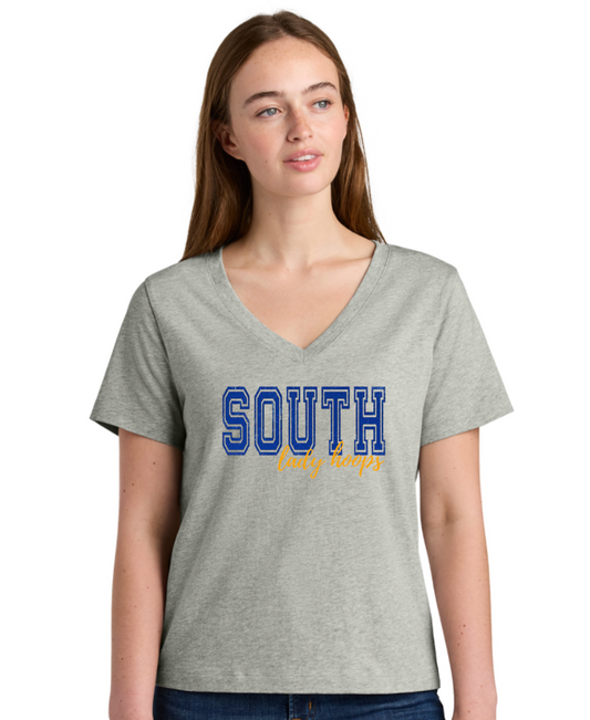 2026 SF Basketball Stanley/Stella® Women’s Isla V-Neck Tee - Gray