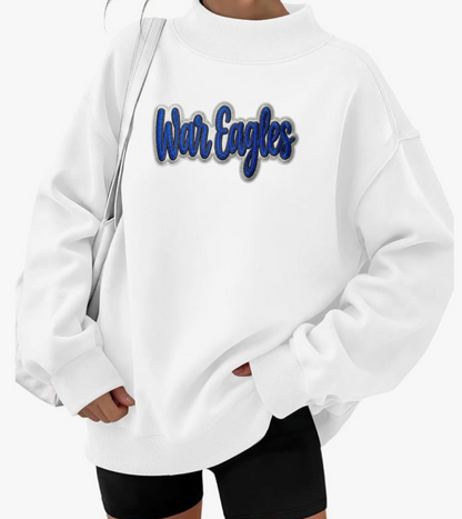 2026 SF Basketball Lady Mock Neck Sweatshirt Oversized w Twill Patch / 3 colors